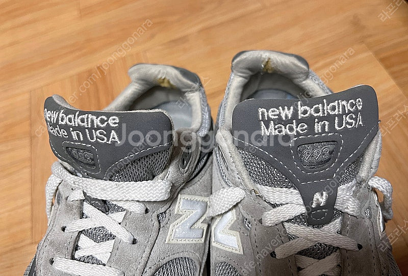 뉴발란스 made in usa 993 그레이 230--4