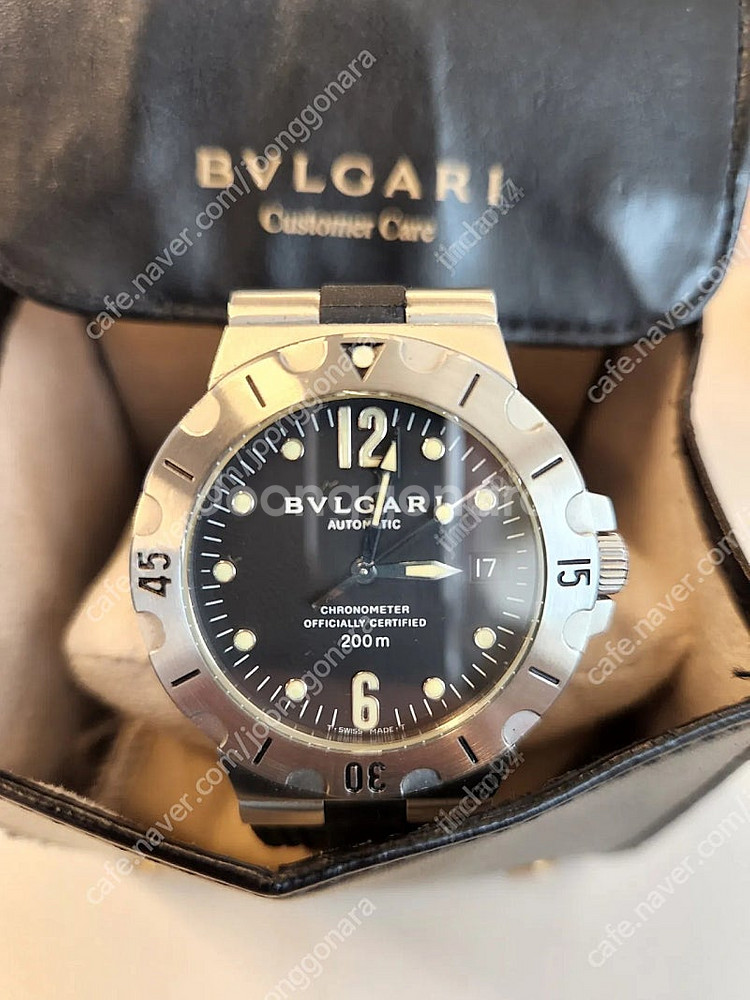 불가리41mm 오토메틱 시계 불가리스쿠버38오토메틱시계--1