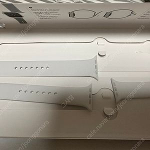 [미사용 새제품] 애플 정품 애플워치용 화이트 스포츠밴