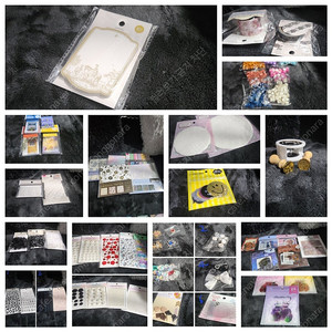 새상품 다꾸용품 모음집 씰링왁스/스탬프/패턴지/스티커/마스킹 테이프/입체 스티커