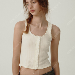 [택O새상품] 더바넷 라비올리 슬리브리스 나시 Ravioli Lace-Trim Tank Top /타낫 릴리코츠 레이지샵 르플레인 윤슬샵 leeds더리즈