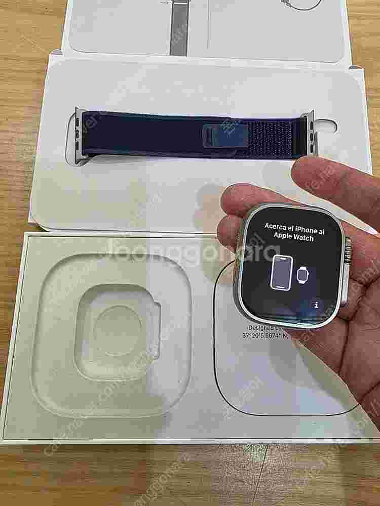 애플워치울트라2네추럴티타늄49mm+애플케어플러스 블루트...--3