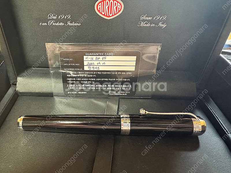 오로라 탈렌튬 EF 만년필--9