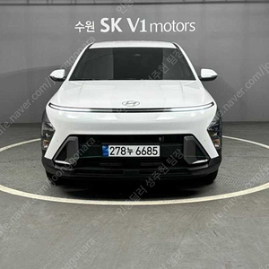 현대 코나 중고 디올뉴 코나 중고자동차 흰색 2023년식 25,493km 1.6 가솔린 터보 2WD 모던 자동차 중고