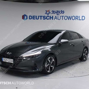 아반떼 중고차 아반떼 하이브리드 중고 회색 2023년식 79,000km 인스퍼레이션 첫차 중고차