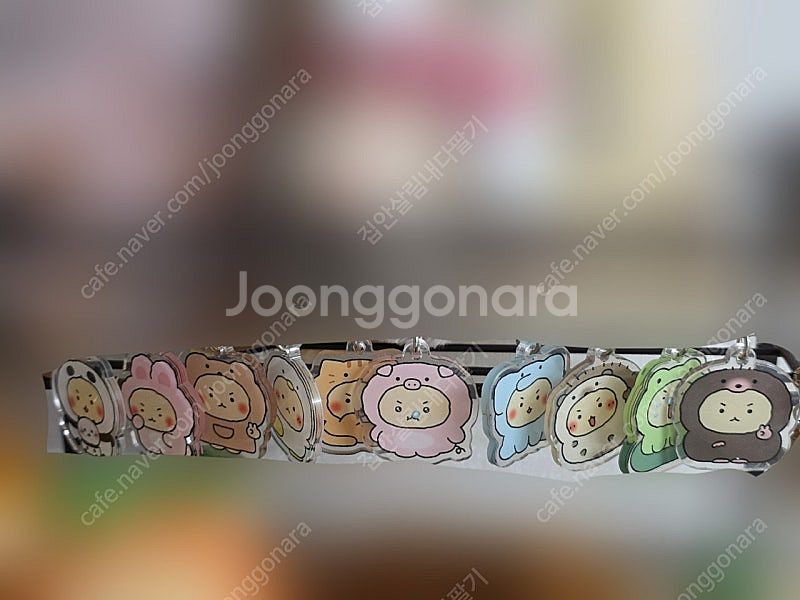 망그러진곰 랜덤 아크릴 키링 전종 10개 시크릿 포함--0