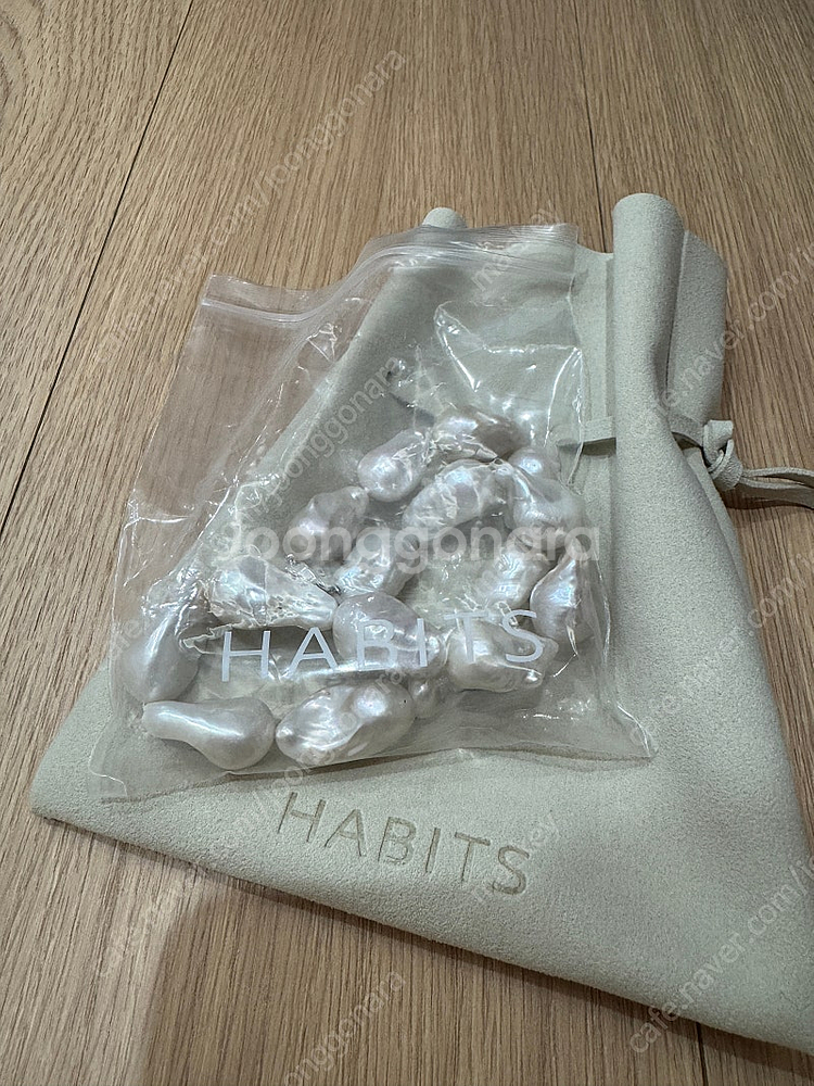 헤비츠 Habits 바로크펄 진주 목걸이--2