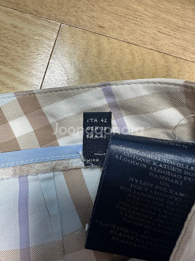 버버리 노바체크 패턴 팬츠--3