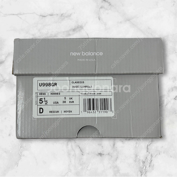 [정품] 뉴발란스270mm U998GR US 여성 러닝...--2