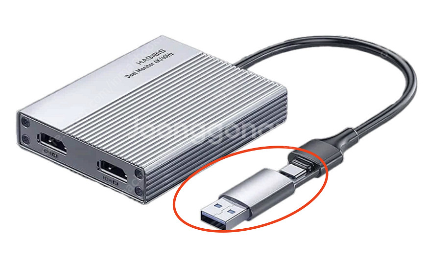 하기비스 4K 모니터 C to HDMI 듀얼디스플레이포...--1