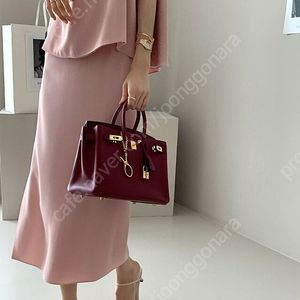 데일리룩 파비아나 슬릿 스커트 핑크L