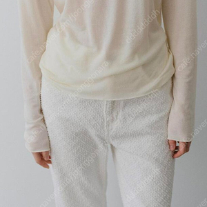 (새상품) LETTER 레터 [Exclusive] Amor damage denim (off white)