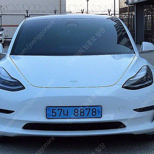 테슬라 모델 3 중고차 테슬라 모델3 중고차 흰색 2020년식 86,609km 스탠다드 레인지 플러스 중고자동차