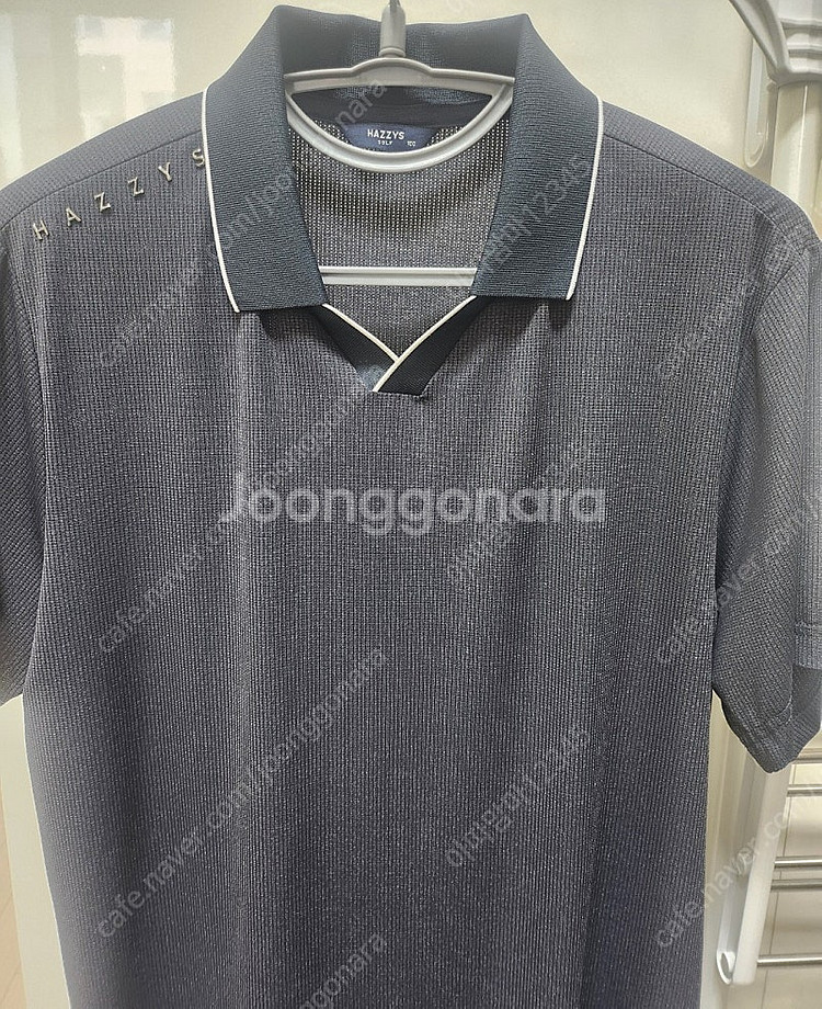 [급처분/55,000원] 헤지스골프 챠콜그레이 반팔티셔츠 WPTS 2B413 CG 100--0