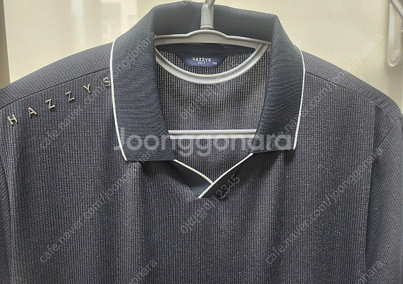 [급처분/55,000원] 헤지스골프 챠콜그레이 반팔티셔츠 WPTS 2B413 CG 100--3