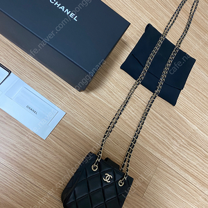 샤넬 미니 램스킨 두줄 크로스백