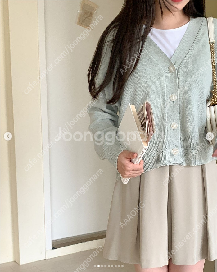 레이지코너 플레어 스커트 팬츠 (베이지)--1