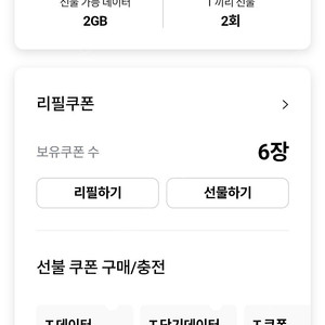 SK데이터 2기가