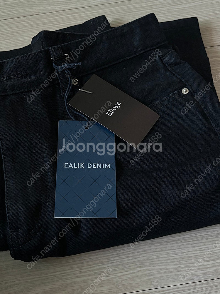 엘로주 칼릭 데님 블랙진 L사이즈 새거 (무배)--0