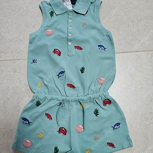 폴로 랄프로렌 여아 올인원 여름 옷 바지 나시 6사이즈