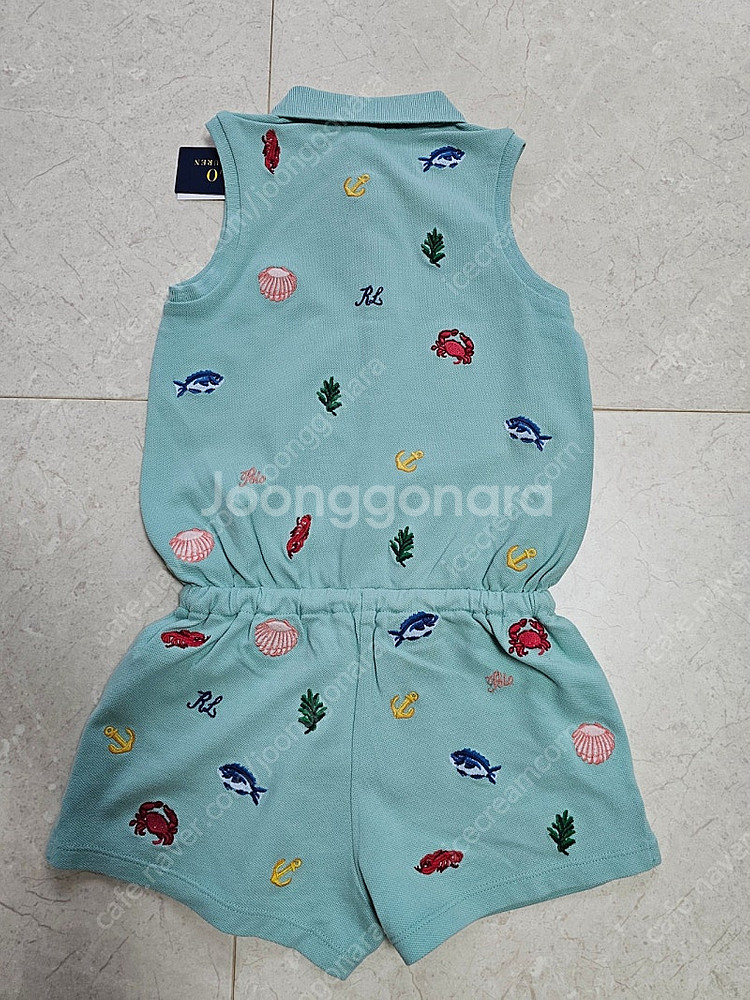 폴로 랄프로렌 여아 올인원 여름 옷 바지 나시 6사이즈--2