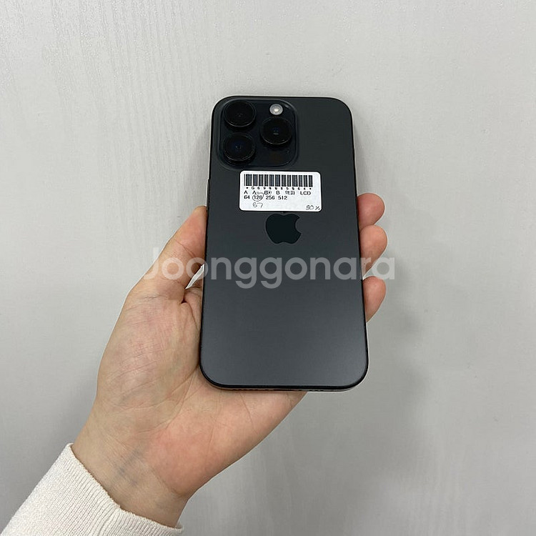 85064 아이폰15프로 블랙티타늄 128GB 부산 중...--2