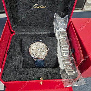 [운명을 바꾼 시계] 까르띠에 발롱블루 40mm 풀세트 (정품 가죽줄+디버클 포함)**