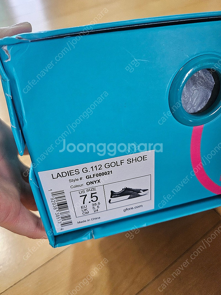 지포어 골프화 /새상품/ 블랙/7.5/정품--3