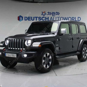 59,050 km 21년식 지프 랭글러 중고 루비콘 중고 2.0 오버랜드 4도어 파워탑 중고자동차 24시간 상담 회색