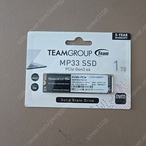M.2 SSD Team Group MP33 1TB 미개봉 1개