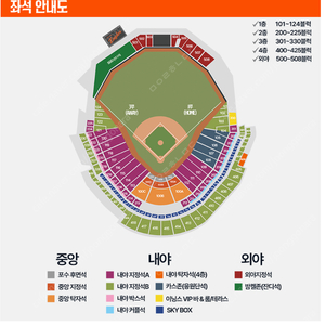 6.21(토) 한화vs키움 3루 내야지정석B 2연석