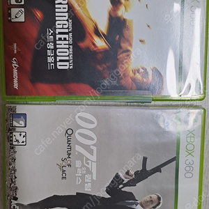 xbox360 게임 2개 스트랭글홀드, 007퀀텀 택포