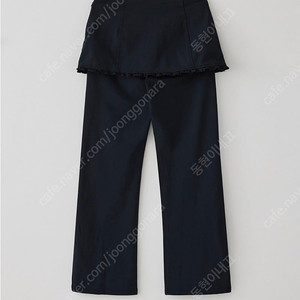 타낫 셔링 레이어드 팬츠 m사이즈 T/T Shirring layered pants (black)