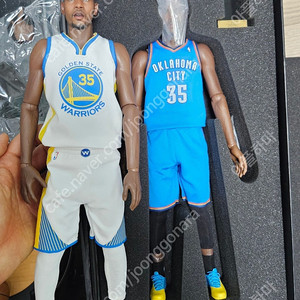 핫토이X엔터베이 듀란트 오클라호마 시티 골든스테이트 nba 12인치 피규어 이미지