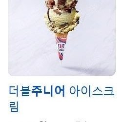 배스킨라빈스 더블주니어 아이스크림 4000원
