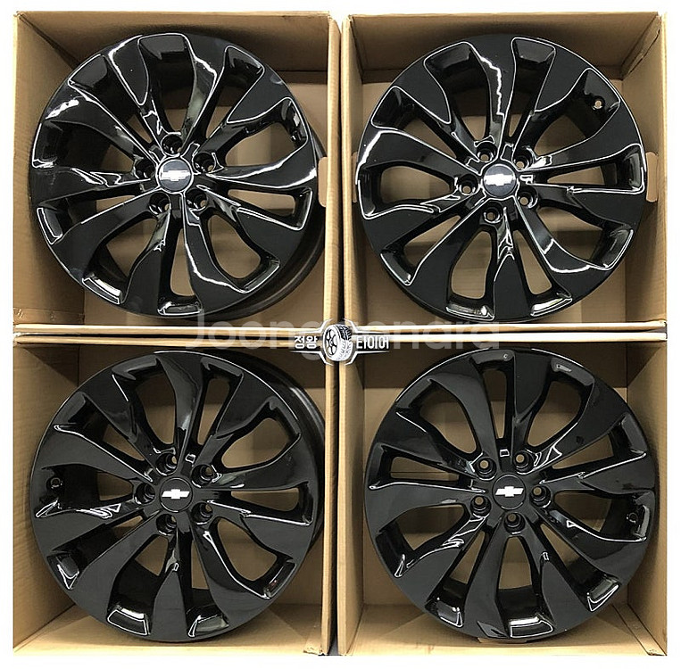 올뉴말리부 19인치 흠집없는 블랙 휠 호환차종 캡티바 올란도 트레일블레이저--5