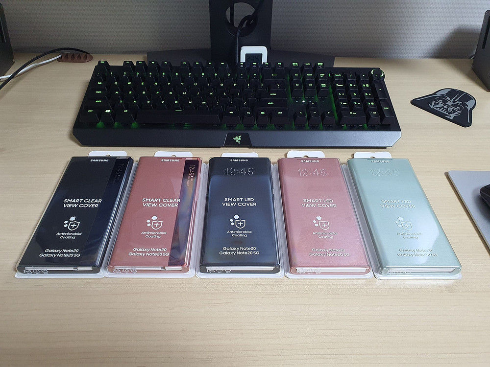 [삼성정품] 갤럭시 노트20 LED 뷰 커버 / 클리어 뷰커버 블랙 색상 미개봉 새제품 이미지