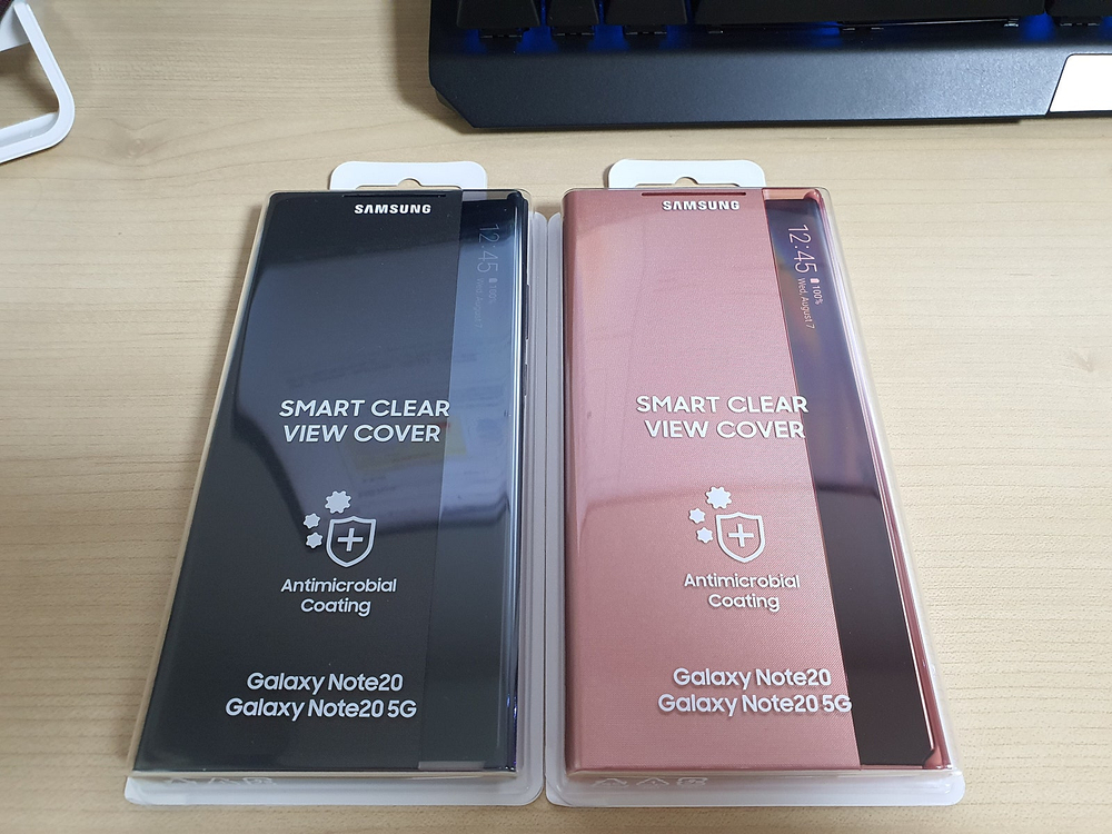 [삼성정품] 갤럭시 노트20 LED 뷰 커버 / 클리어 뷰커버 블랙 색상 미개봉 새제품 이미지