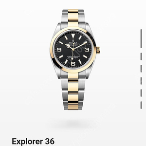 롤렉스 익스플로러 36mm 금콤비