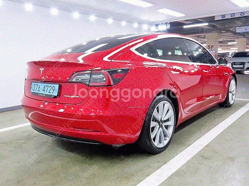 모델3 중고 테슬라 중고 빨간색 2020년식 롱 레인지...--4