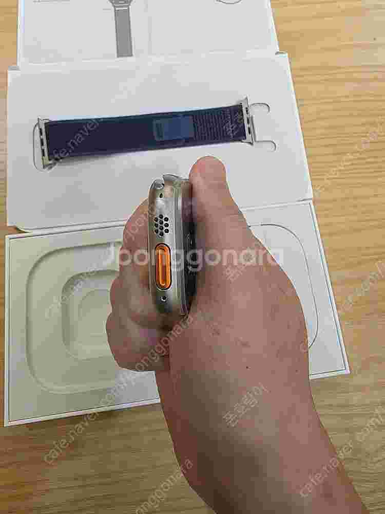 애플워치울트라2네추럴티타늄49mm+애플케어플러스 블루트...--5