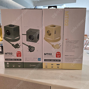 새상품) 멀티탭 X 4개 (고용량 4000W + 3구 + USB 2개 + C타입) 에코너 MT-02