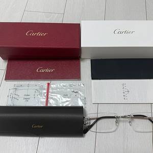 까르띠에 말발굽 무테 안경 (CT0344O)