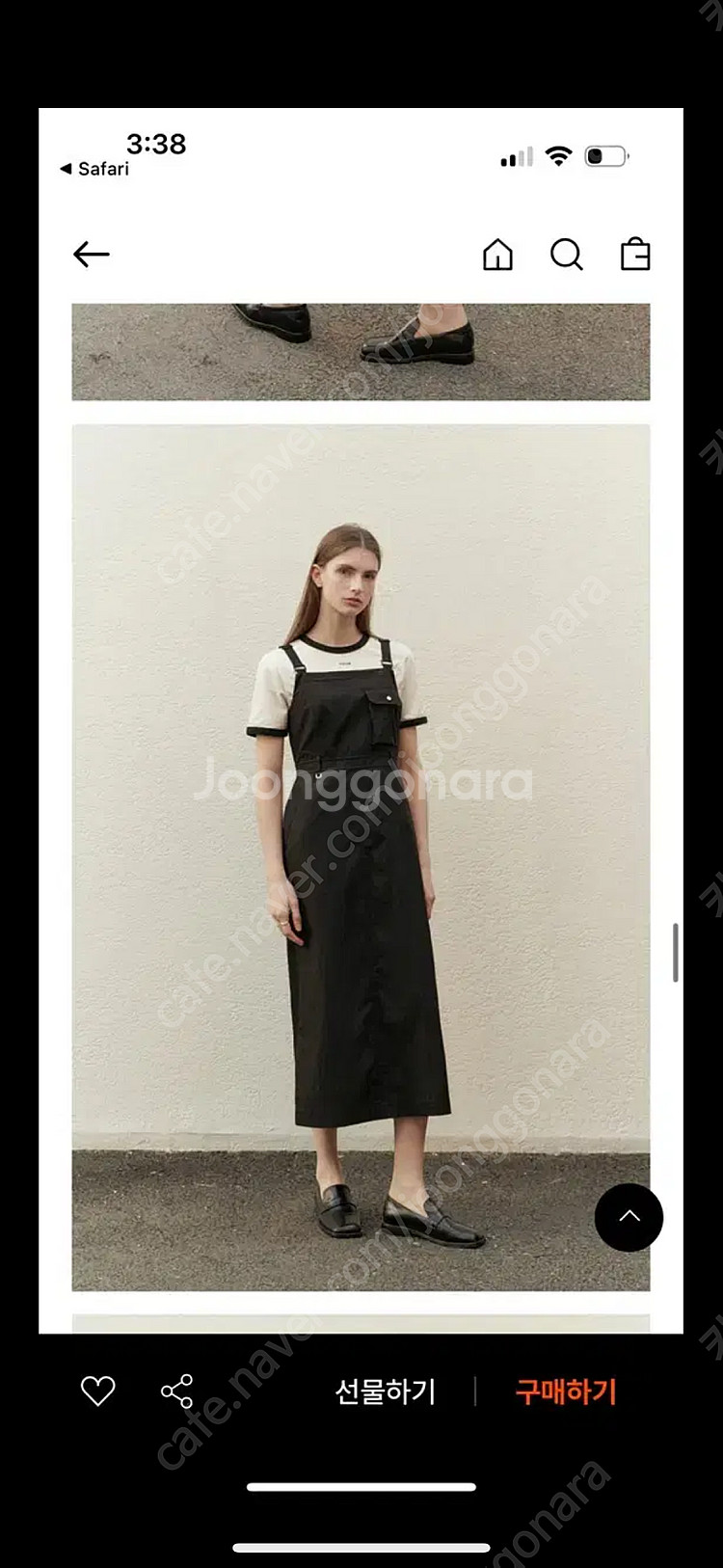 Artid 아티드 서스펜더 카고 멜빵 원피스 블랙m 팝니다--0