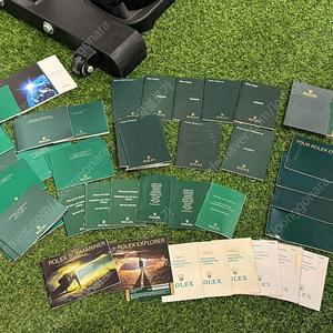 로렉스 정품 보증서 및 설명서.박스.메달 정품 부속