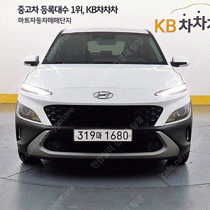 현대 코나 중고 더 뉴 코나 중고자동 흰색 2022년식 가솔린 1.6 터보 2WD 스마트 중고차 모의견적