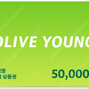 올리브영 모바일 금액권 5만원권 (잔액관리가능)