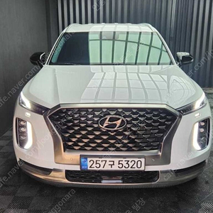 50,672 km 현대 팰리세이드 중고 디젤 2.2 2WD 캘리그래피 중고차시세가격 흰색