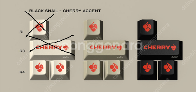 GMK CYL Black Snail Cherry Acc...--1