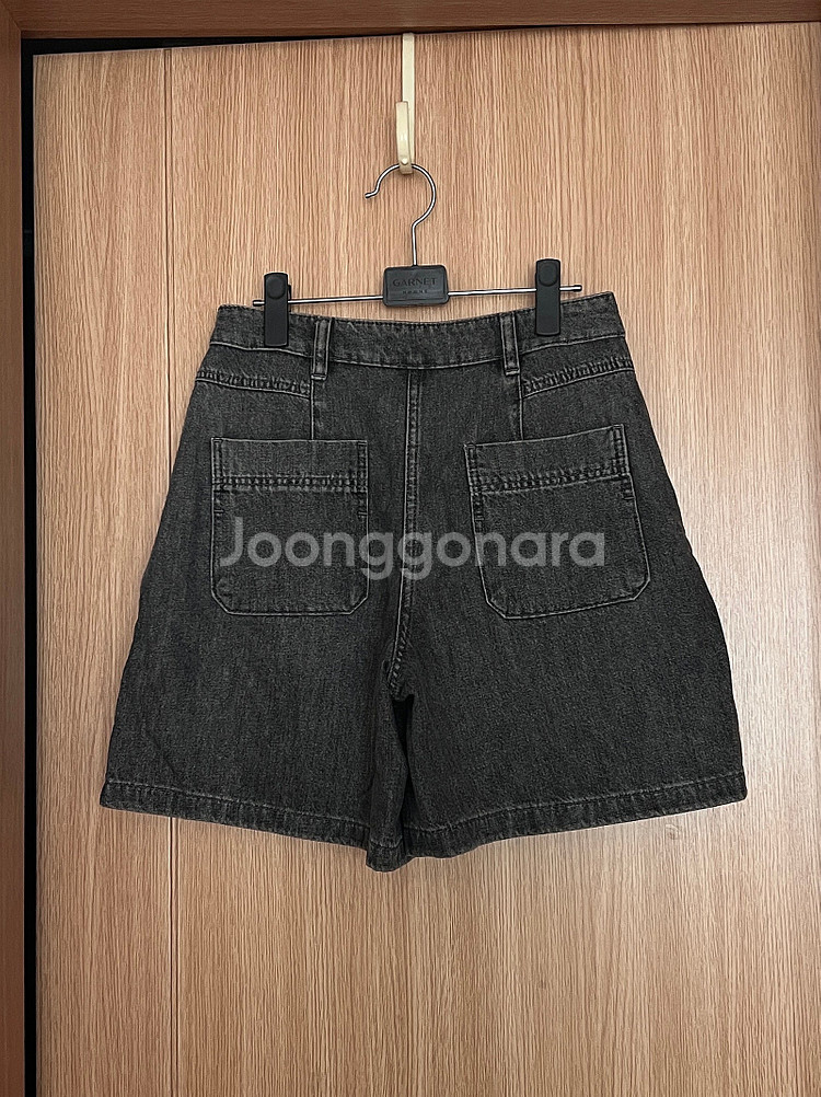 한섬 SJSJ 흑청 데님반바지 (구매가22만)--1